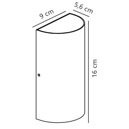 Nordlux - LED vägglampa för utomhusbruk ROLD LED/10,5W/230V 3000K IP54 grädde