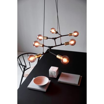 Nordlux - Ljuskrona JOSEFINE på kabel, 7xE27/60W/230V
