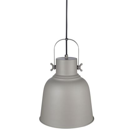 Nordlux - Ljuskrona med textilsladd ADRIAN 1xE27/25W/230V diameter 25 cm grå