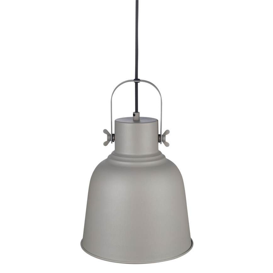 Nordlux - Ljuskrona med textilsladd ADRIAN 1xE27/25W/230V diameter 25 cm grå