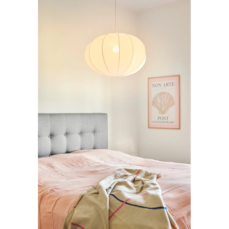 Nordlux - Ljuskrona med textilsladd AERON 1xE27/40W/230V diameter 60 cm