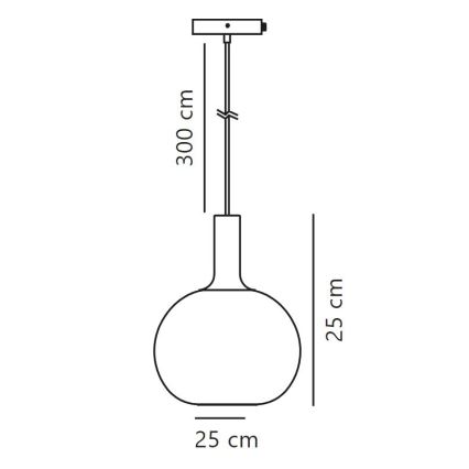 Nordlux - Ljuskrona med textilsladd ALTON 1xE27/60W/230V svart