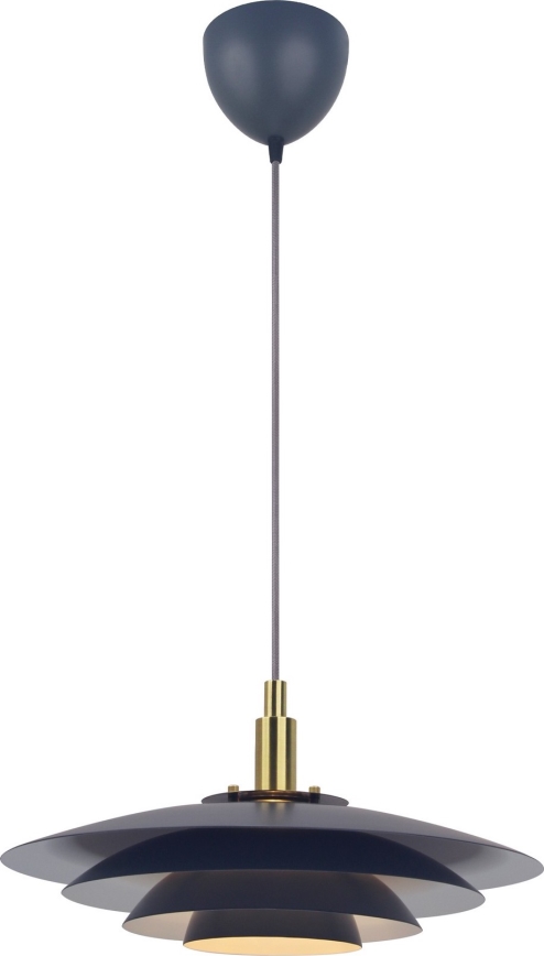 Nordlux - Ljuskrona med textilsladd BRETAGNE 1xG9/25W/230V antracit
