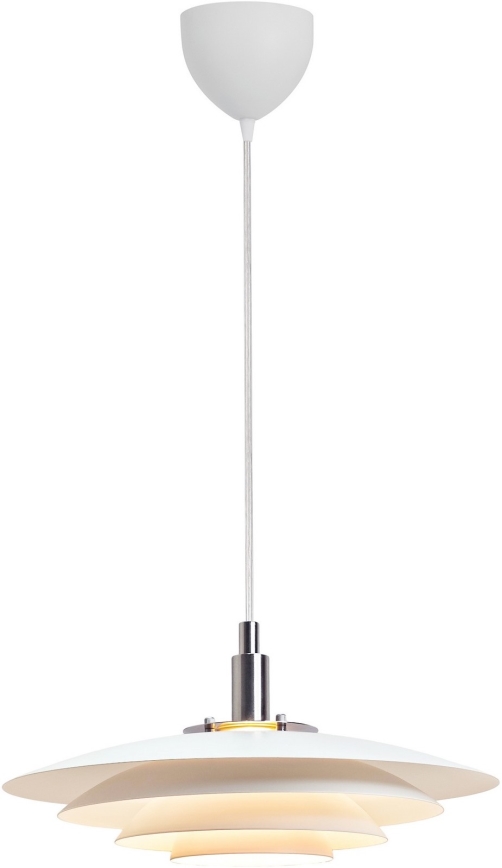 Nordlux - Ljuskrona med textilsladd BRETAGNE 1xG9/25W/230V vit