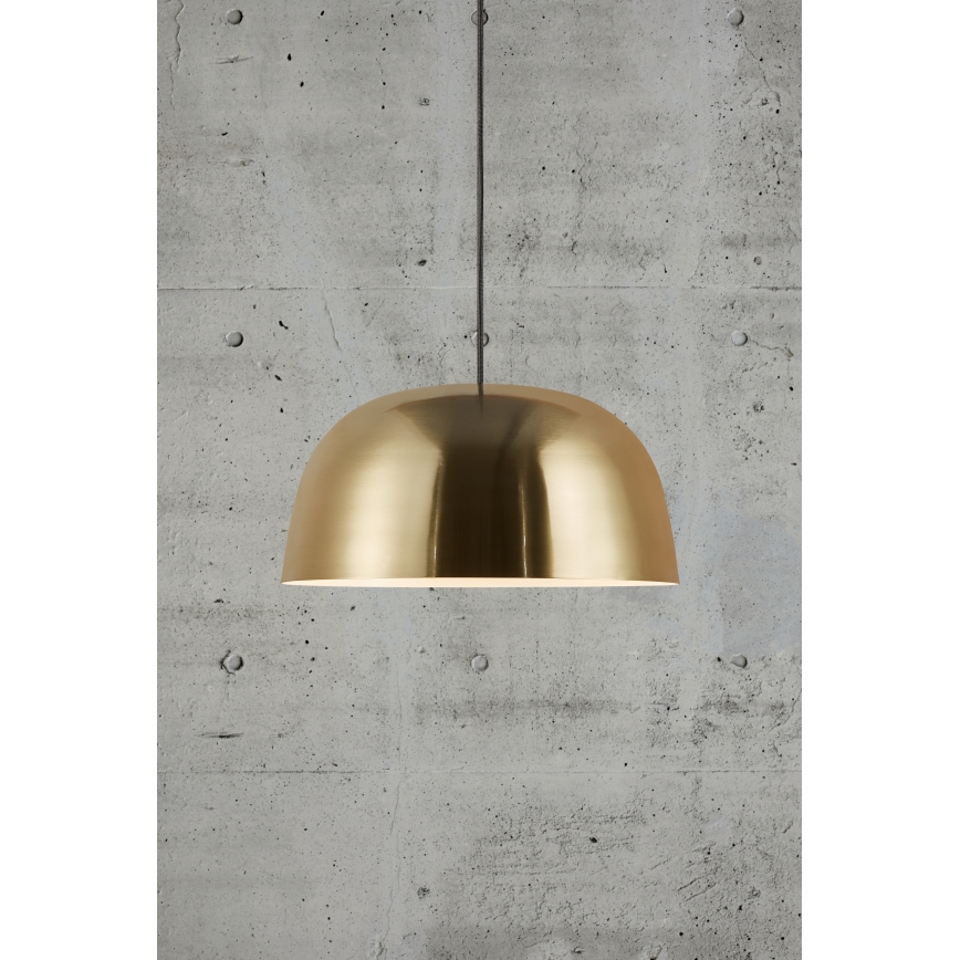 Nordlux - Ljuskrona med textilsladd CERA 1xE27/60W/230V guld