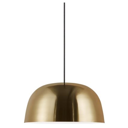 Nordlux - Ljuskrona med textilsladd CERA 1xE27/60W/230V guld