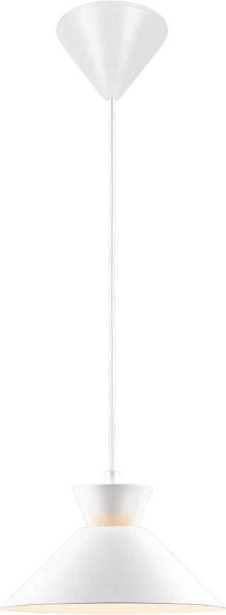 Nordlux - Ljuskrona med textilsladd DIAL 1xE27/40W/230V diameter 25 cm vit