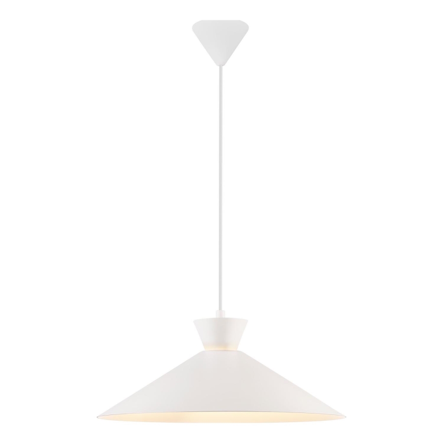 Nordlux - Ljuskrona med textilsladd DIAL 1xE27/40W/230V diameter 45 cm vit