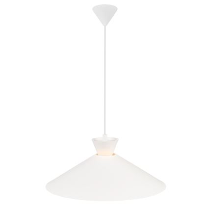 Nordlux - Ljuskrona med textilsladd DIAL 1xE27/40W/230V diameter 45 cm vit