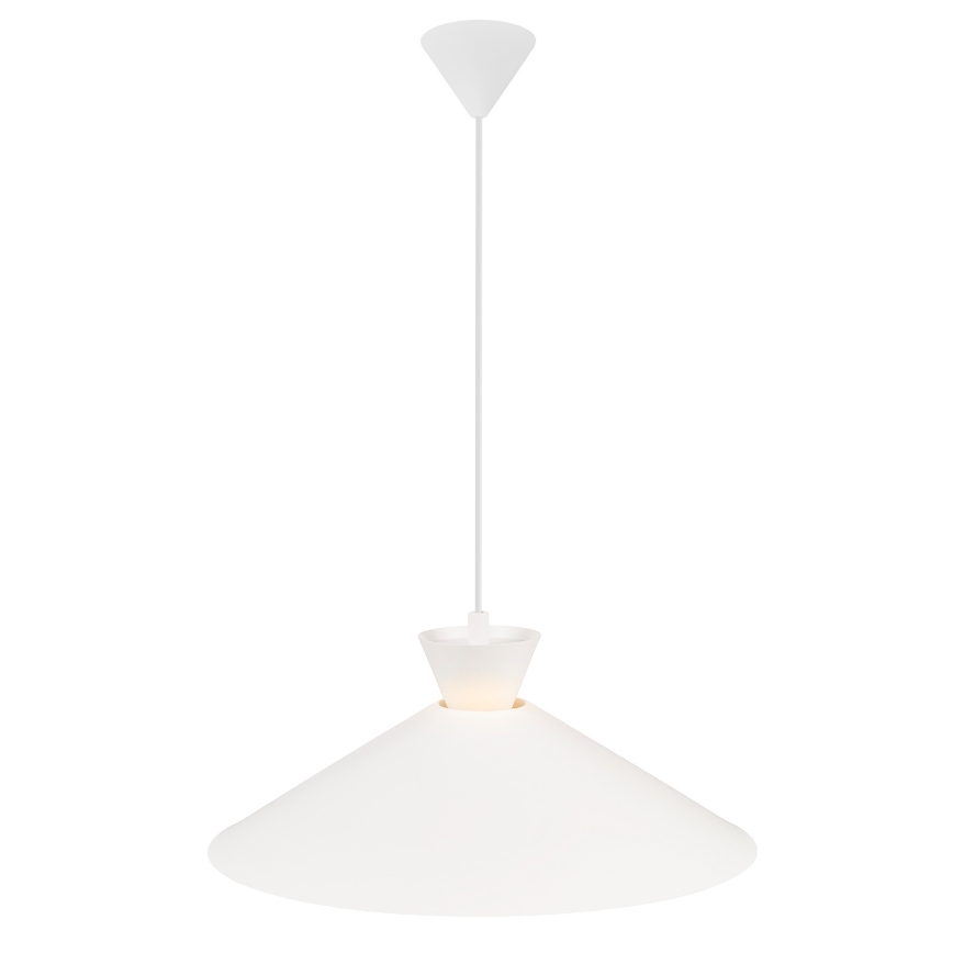 Nordlux - Ljuskrona med textilsladd DIAL 1xE27/40W/230V diameter 45 cm vit