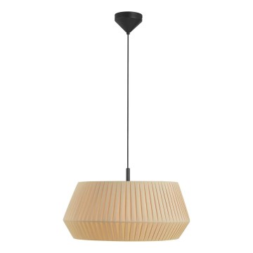 Nordlux - Ljuskrona med textilsladd DICTE 1xE27/60W/230V diameter 53 cm beige
