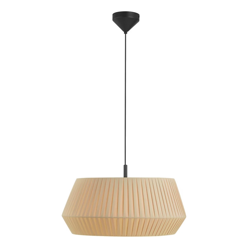 Nordlux - Ljuskrona med textilsladd DICTE 1xE27/60W/230V diameter 53 cm beige