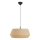 Nordlux - Ljuskrona med textilsladd DICTE 1xE27/60W/230V diameter 53 cm beige