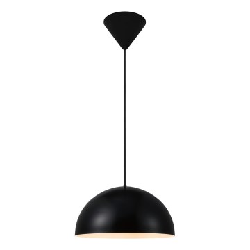 Nordlux - Ljuskrona med textilsladd ELLEN 1xE27/40W/230V diameter 30 cm svart