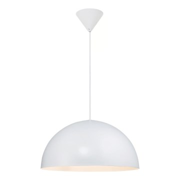Nordlux - Ljuskrona med textilsladd ELLEN 1xE27/40W/230V diameter 40 cm vit