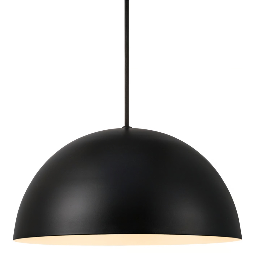Nordlux - Ljuskrona med textilsladd ELLEN 1xE27/40W/230V diameter 30 cm svart