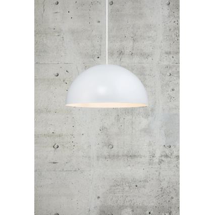Nordlux - Ljuskrona med textilsladd ELLEN 1xE27/40W/230V diameter 40 cm vit