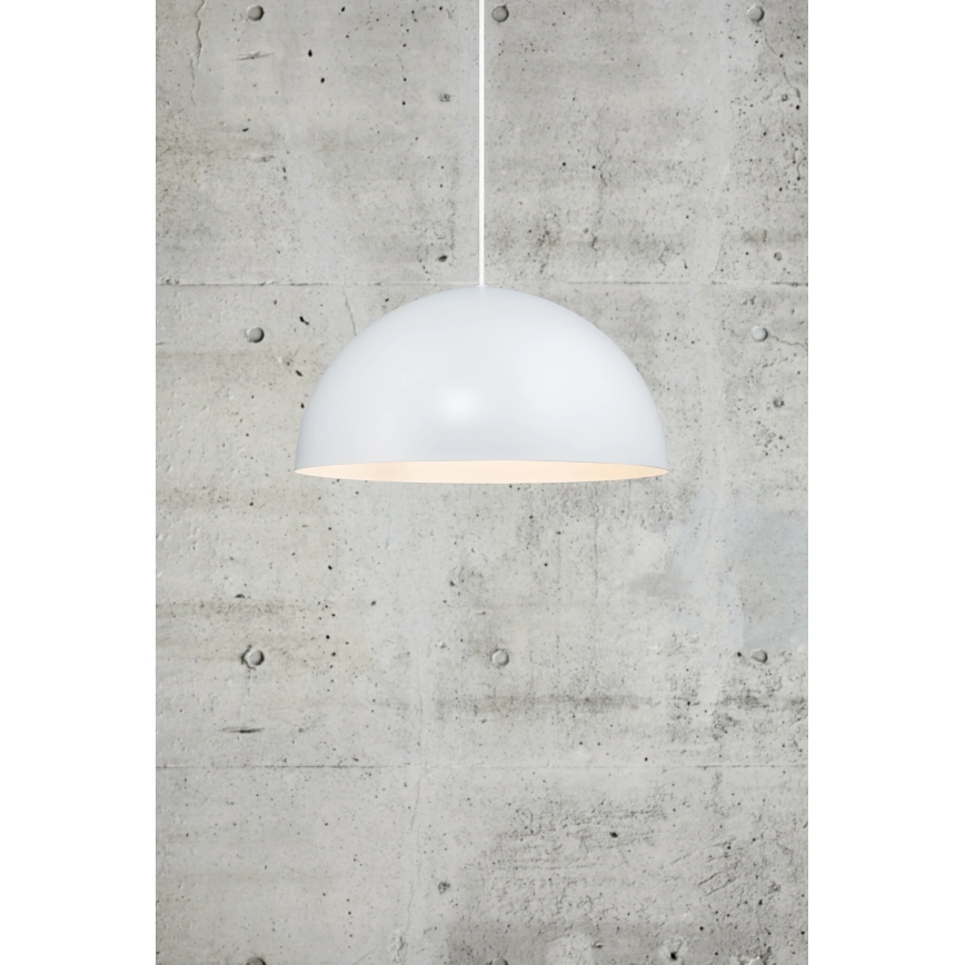 Nordlux - Ljuskrona med textilsladd ELLEN 1xE27/40W/230V diameter 40 cm vit
