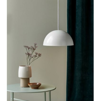 Nordlux - Ljuskrona med textilsladd ELLEN 1xE27/40W/230V diameter 30 cm vit