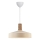 Nordlux - Ljuskrona med textilsladd ELVAS 1xE27/60W/230V diameter 37,5 cm beige