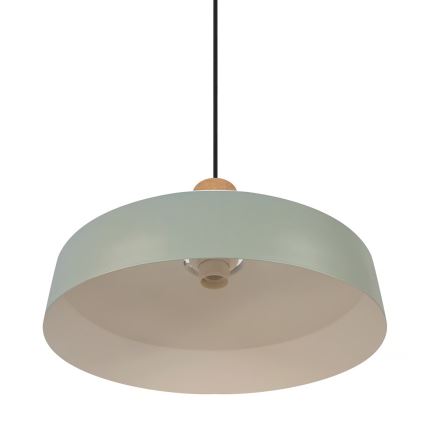 Nordlux - Ljuskrona med textilsladd ELVAS 1xE27/60W/230V diameter 37,5 cm grön