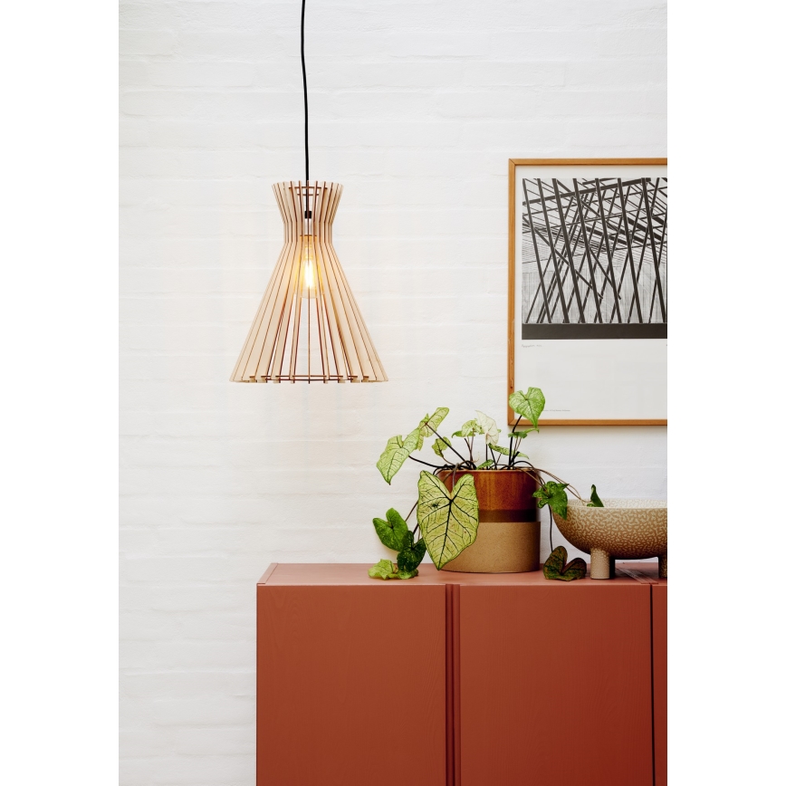 Nordlux - Ljuskrona med textilsladd GROA 1xE27/60W/230V
