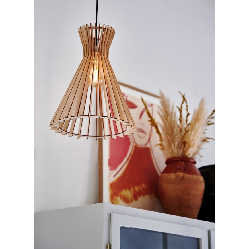 Nordlux - Ljuskrona med textilsladd GROA 1xE27/60W/230V