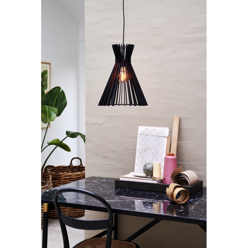 Nordlux - Ljuskrona med textilsladd GROA 1xE27/60W/230V