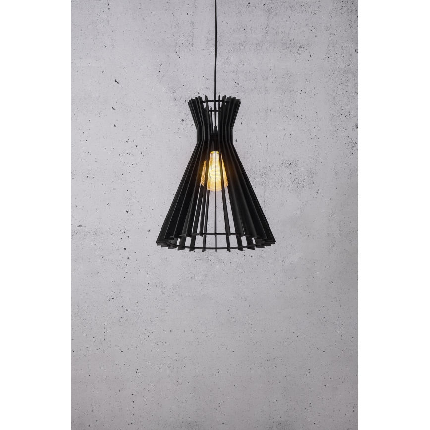 Nordlux - Ljuskrona med textilsladd GROA 1xE27/60W/230V