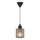 Nordlux - Ljuskrona med textilsladd HOLLYWOOD 1xE27/60W/230V diameter 10,8 cm genomskinlig