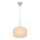 Nordlux - Ljuskrona med textilsladd MILFORD 1xE27/40W/230V diameter 30 cm vit