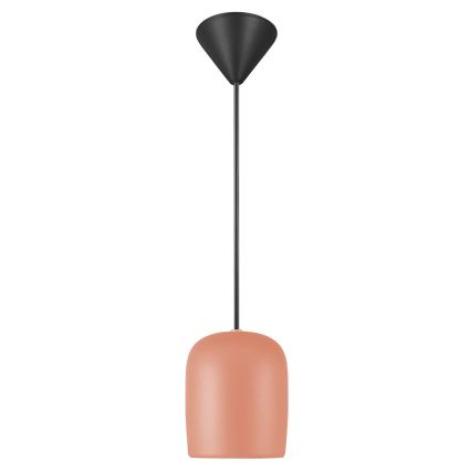Nordlux - Ljuskrona med textilsladd NOTTI 1xE27/25W/230V diameter 12,5 cm orange