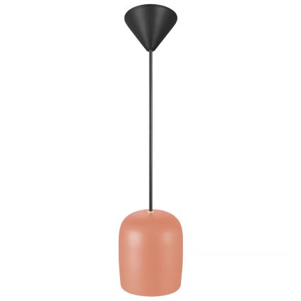 Nordlux - Ljuskrona med textilsladd NOTTI 1xE27/25W/230V diameter 12,5 cm orange
