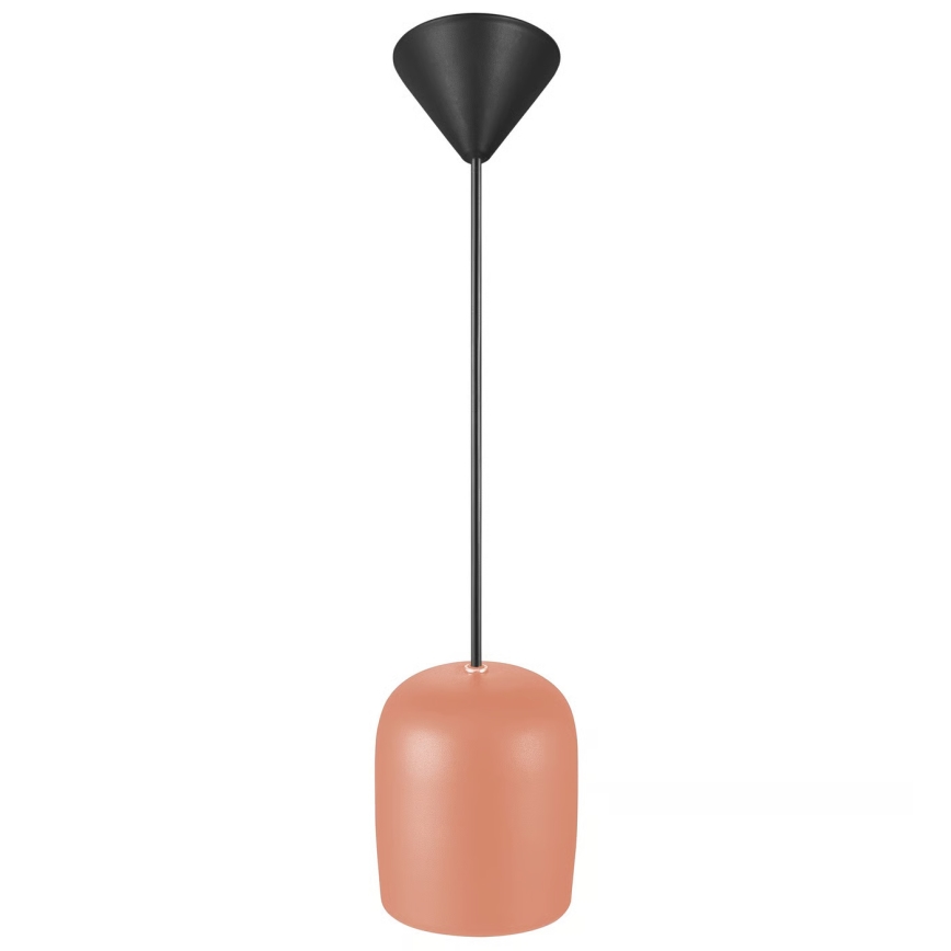 Nordlux - Ljuskrona med textilsladd NOTTI 1xE27/25W/230V diameter 12,5 cm orange