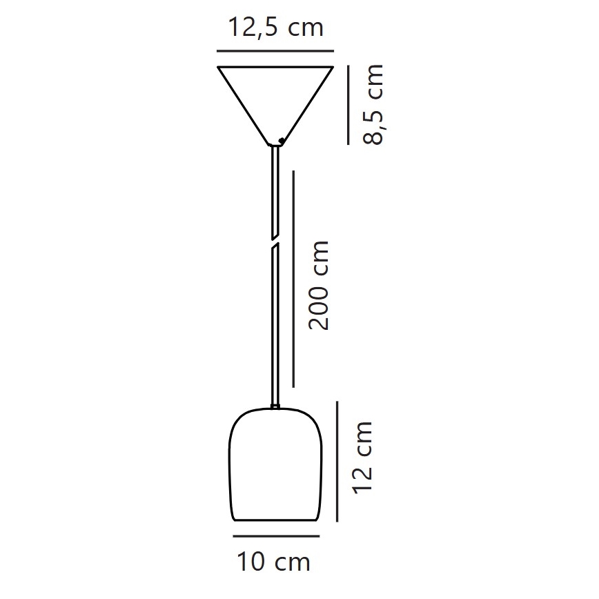 Nordlux - Ljuskrona med textilsladd NOTTI 1xE27/25W/230V diameter 12,5 cm orange