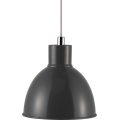 Nordlux - Ljuskrona med textilsladd POP 1xE27/40W/230V antracit