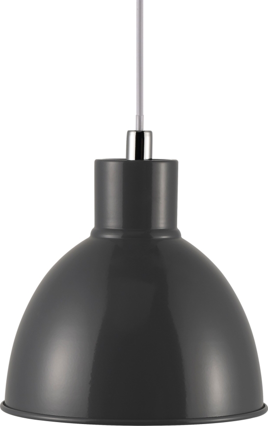 Nordlux - Ljuskrona med textilsladd POP 1xE27/40W/230V antracit