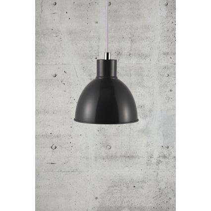 Nordlux - Ljuskrona med textilsladd POP 1xE27/40W/230V antracit