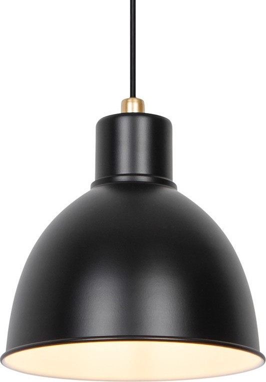 Nordlux - Ljuskrona med textilsladd POP 1xE27/40W/230V svart/guld