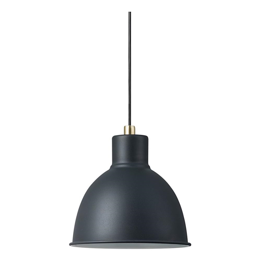 Nordlux - Ljuskrona med textilsladd POP 1xE27/60W/230V svart