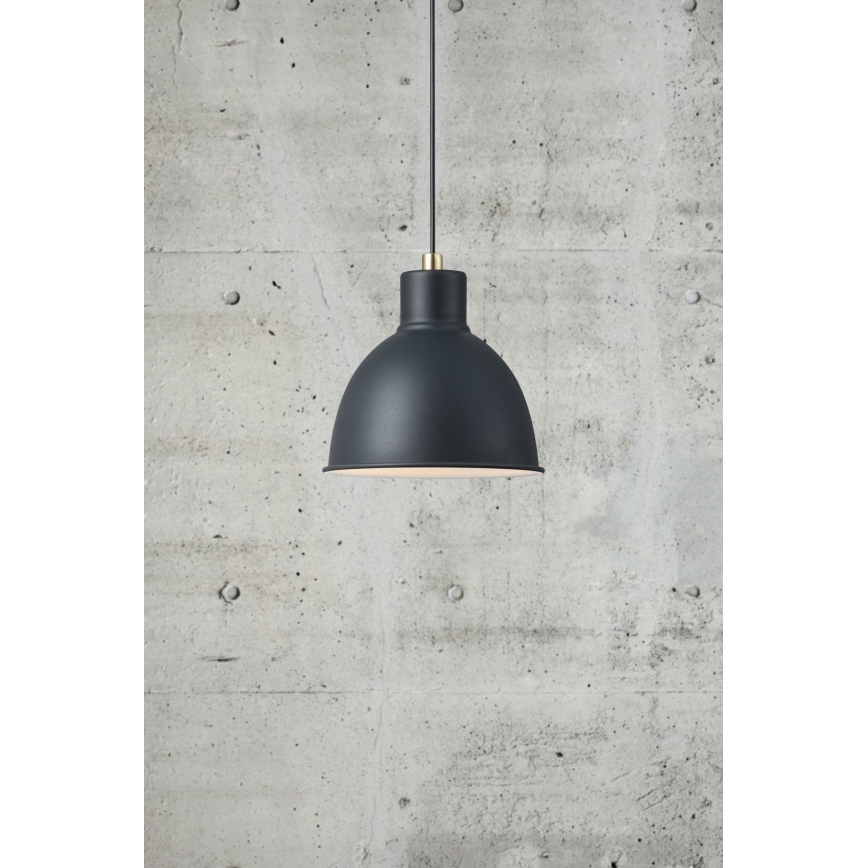 Nordlux - Ljuskrona med textilsladd POP 1xE27/60W/230V svart