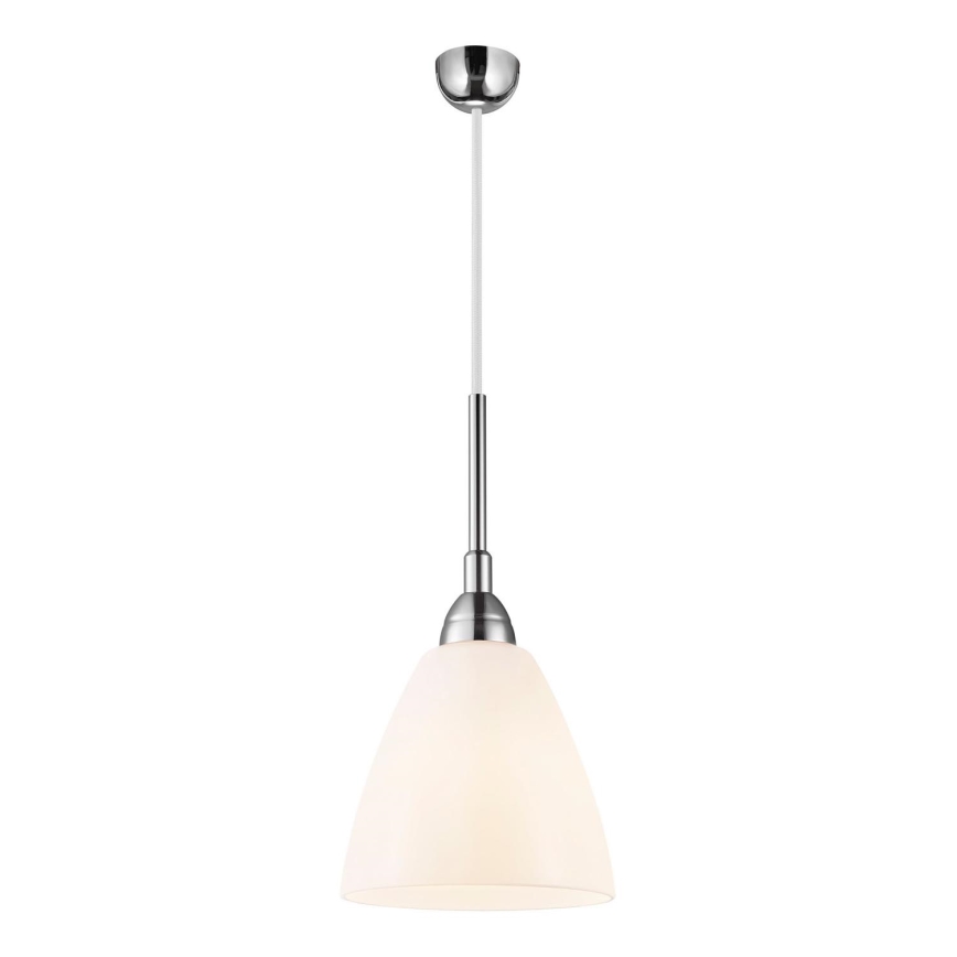 Nordlux - Ljuskrona med textilsladd READ 1xE14/40W/230V skinande krom
