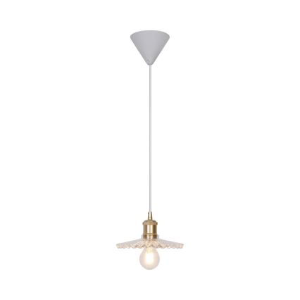 Nordlux - Ljuskrona med textilsladd TORINA 1xE27/40W/230V diameter 20 cm