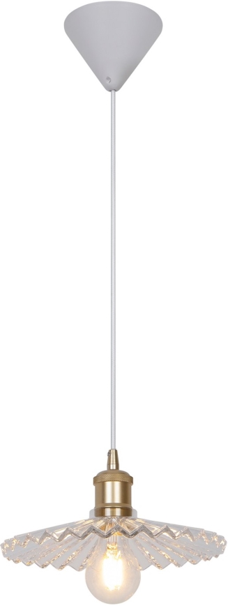 Nordlux - Ljuskrona med textilsladd TORINA 1xE27/40W/230V diameter 24 cm