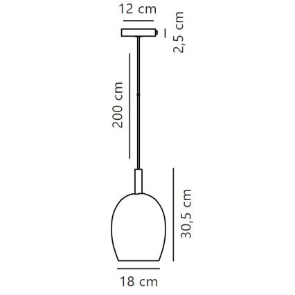 Nordlux - Ljuskrona med textilsladd UMA 1xE27/40W/230V
