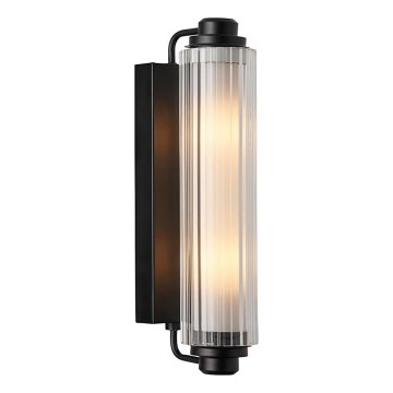 Nordlux - NIMAL spegelbelysning för badrum 2xE14/25W/230V IP44 svart