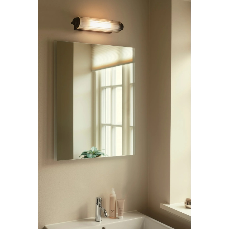 Nordlux - NIMAL spegelbelysning för badrum 2xE14/25W/230V IP44 svart