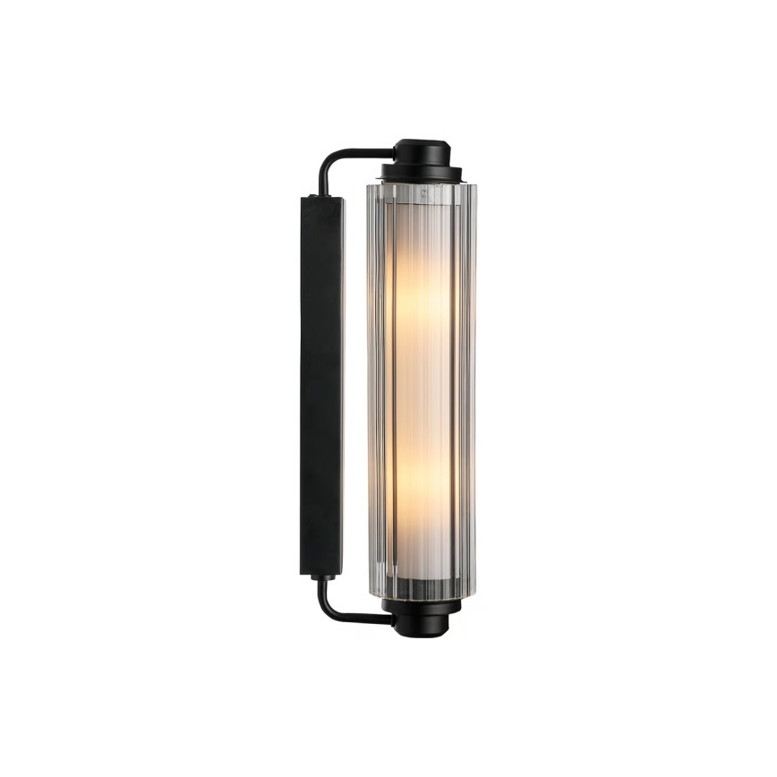 Nordlux - NIMAL spegelbelysning för badrum 2xE14/25W/230V IP44 svart