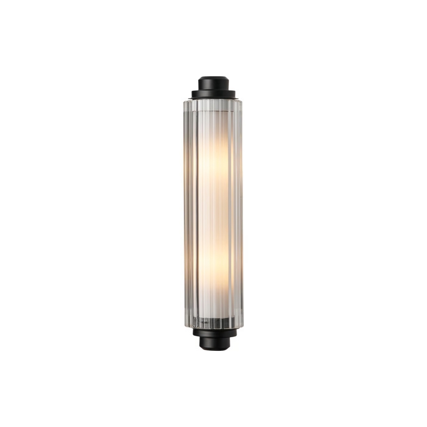 Nordlux - NIMAL spegelbelysning för badrum 2xE14/25W/230V IP44 svart