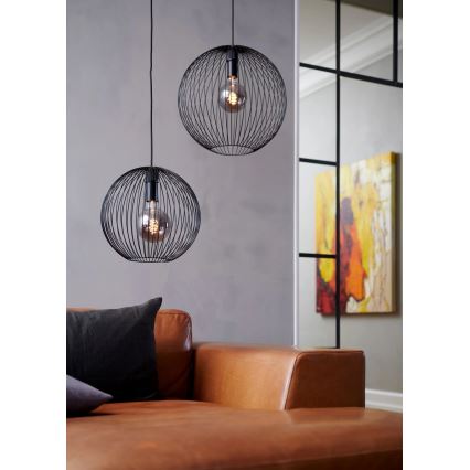 Nordlux - Pendel på kabel BERONI 1xE27/60W/230V svart